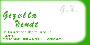 gizella windt business card